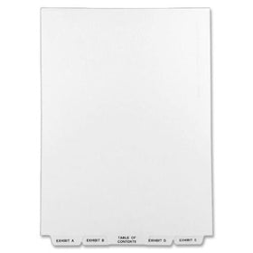 Avery Avery-Style Lgl Bottom Tab Dividers, 27-Tab, Exhibit A-Z, Letter Size (8.5 x 11), White, 27 per Set (11376)