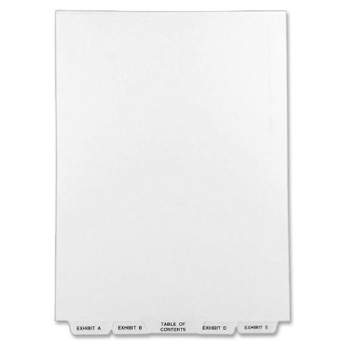 Avery Avery-Style Lgl Bottom Tab Dividers, 27-Tab, Exhibit A-Z, Letter Size (8.5 x 11), White, 27 per Set (11376)