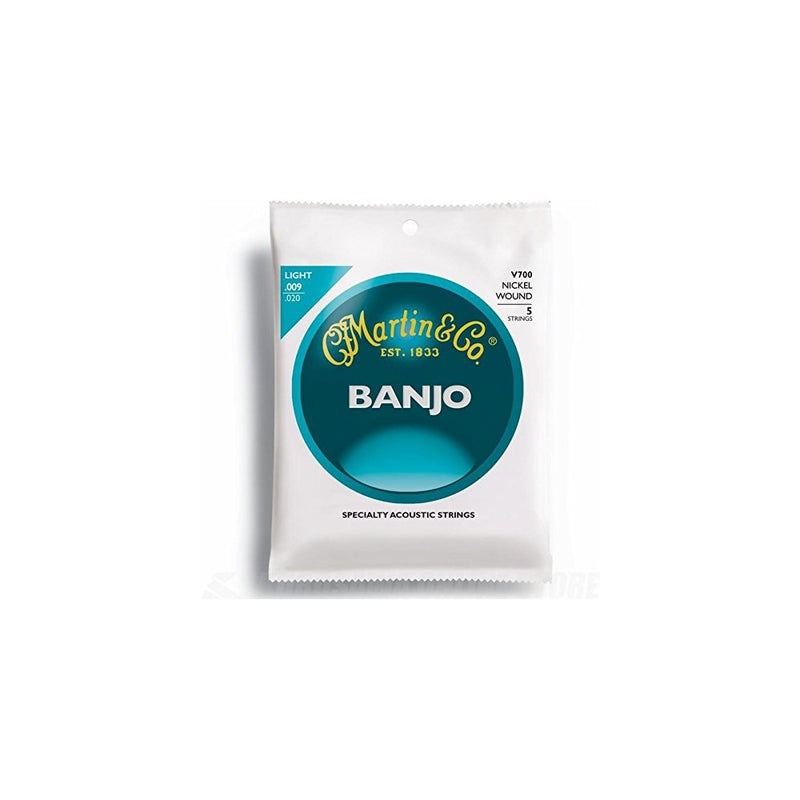 Martin Vega Nickel Wound V700 Banjo Strings Light Gauge - Pack of 1