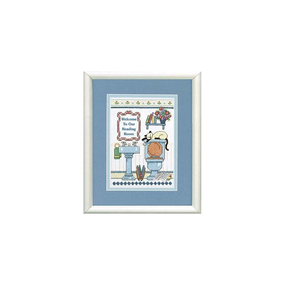 Dimensions Needlecrafts Stamped Cross Stitch, Reading Room Welcome (6627)