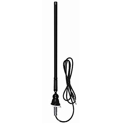 Dual MAR16B Marine Flexible Mast AM/FM Antenna (Black)