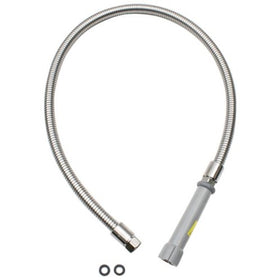 TS Brass B-44-H 44-Inch Pre-Rinse Hose, Stainless Steel