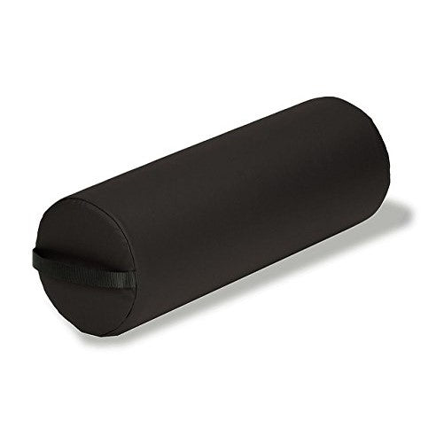 EARTHLITE Durable Jumbo Massage Bolster With Zippered Vinyl Cover and Strap Handle, Black, 26 x 9 Inches