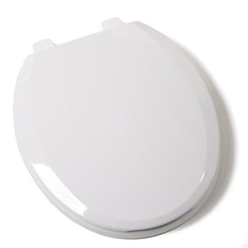 Comfort Seats C1B3R7S-00 EZ Close Standard Plastic Toilet Seat, Round, White