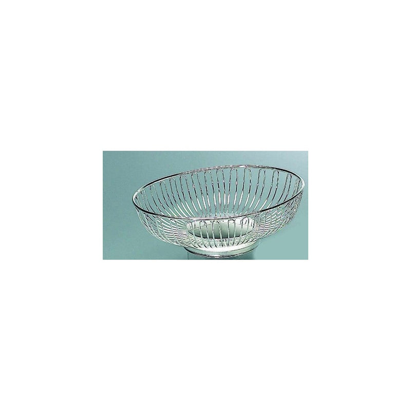 Elegance Silver Silver Oval Wirebasket