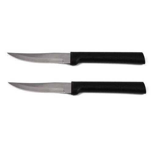 Rada Cutlery Heavy Duty Paring Knife, W203/2, Black Handle, Pack of 2