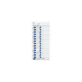 Lathem Time Universal Time Card, White, 100 per Pack (E100)