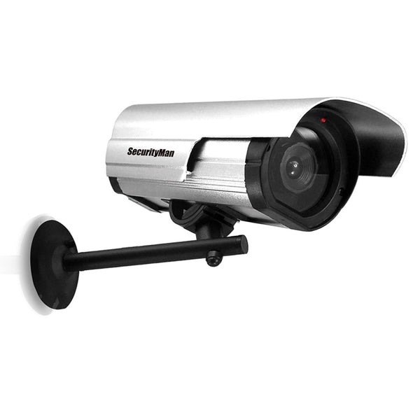 SecurityMan SM-3802 Dummy Outdoor/Indoor Camera with LED (Silver)