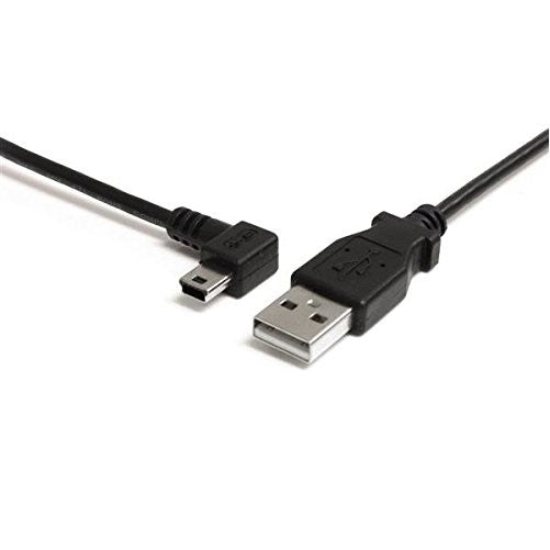 StarTech Mini USB Cable - A to Left Angle Mini B - 6 Feet (USB2HABM6LA)