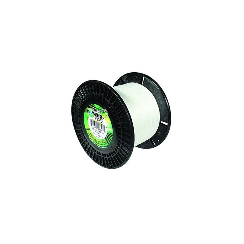PowerPro Power Pro 21100800500W Braided Spectra Fiber Fishing Line, 80 Lb/500 yd, White
