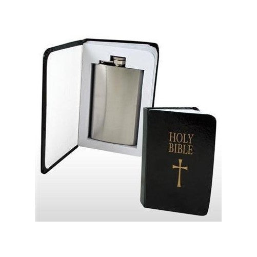 Holy Bible 4 oz Flask: Secret Compartment