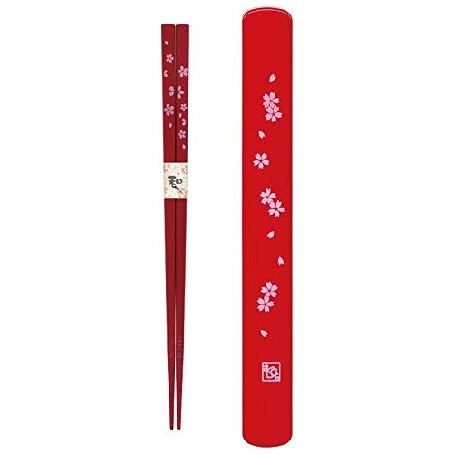 Tanaka Hashiten Chopsticks with Box, 22.5cm, Red
