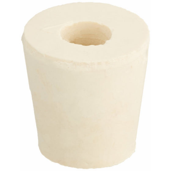 Rubber Stopper- Size 3- Drilled