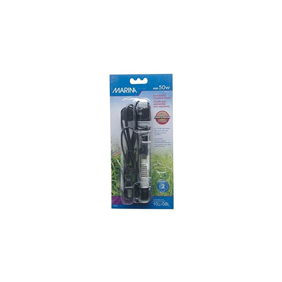 Fluval Marina Submersible Heater for Aquarium, Mini, 50-watt
