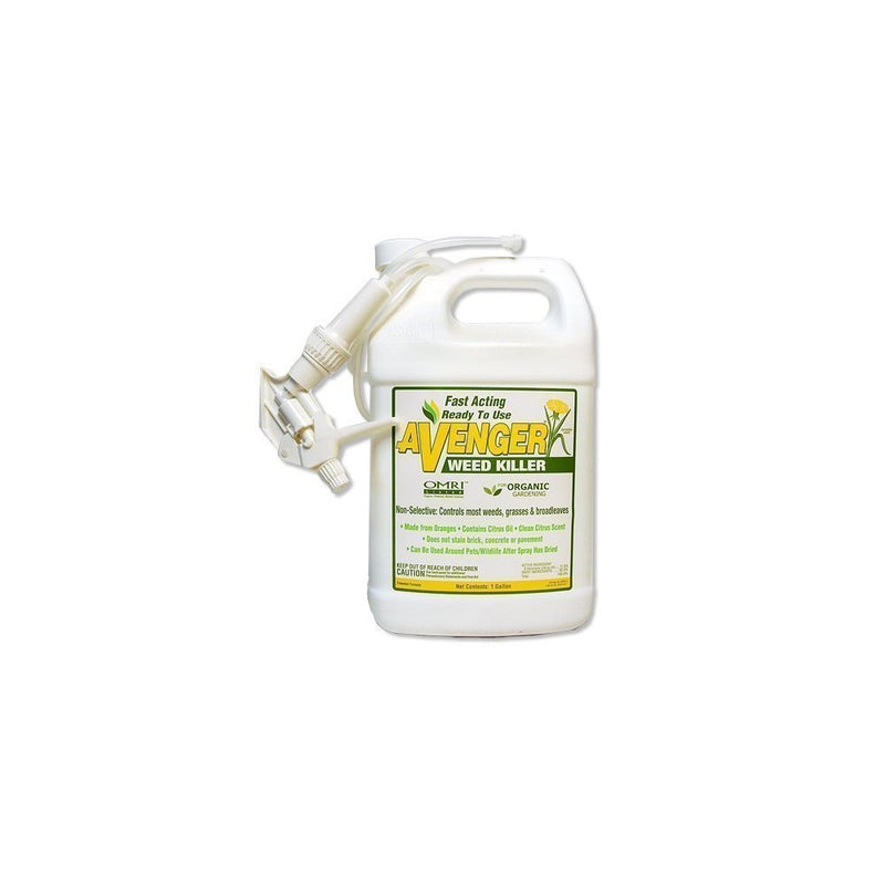 Avenger Organics Weed Killer for Organic Gardening, 1 gallon