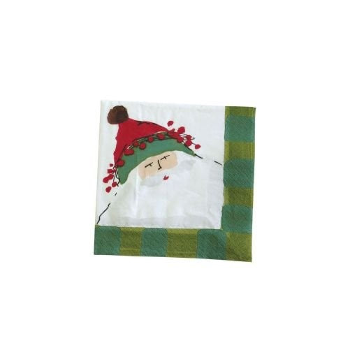 VIETRI Old St. Nick Cocktail Napkin - Green