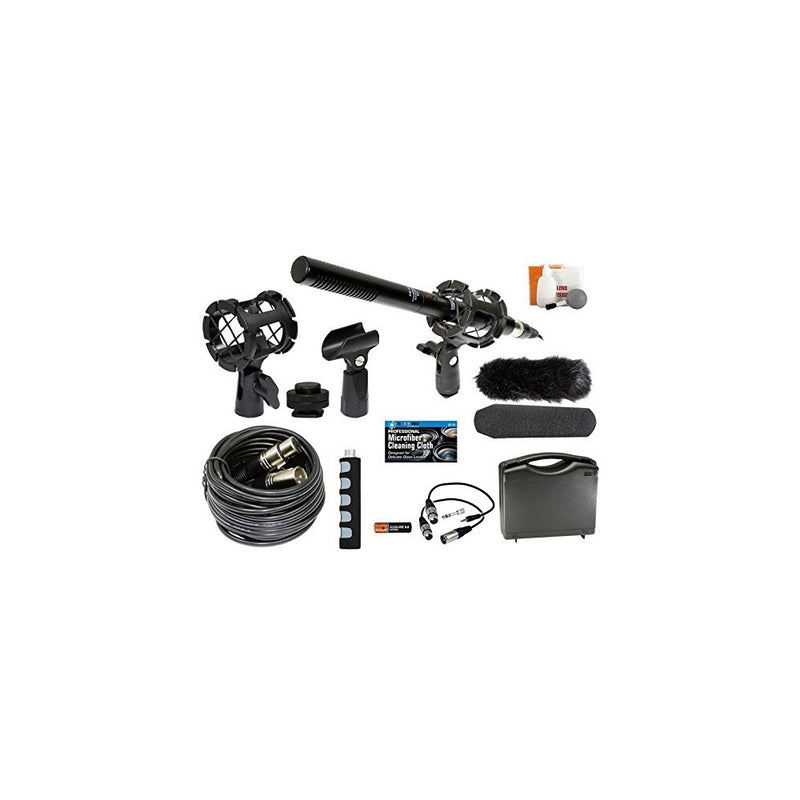 Professional Advanced Broadcast Microphone and accessories Kit for Canon EOS DSLR 5D Mark II III 6D 7D 7D II 77D 80D 70D 60D T6s T7i T6i T5i T4i T3i SL1 Cameras