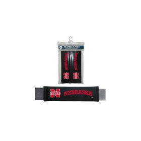 Fremont Die NCAA Nebraska Cornhuskers Velour Seat Belt Pads, One Size, Multi