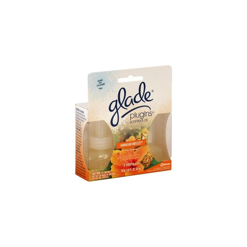 Glade Plugin Scented Oil Refill Hawaiian Breeze 1.34 oz. (Pack Of 3) by Glade