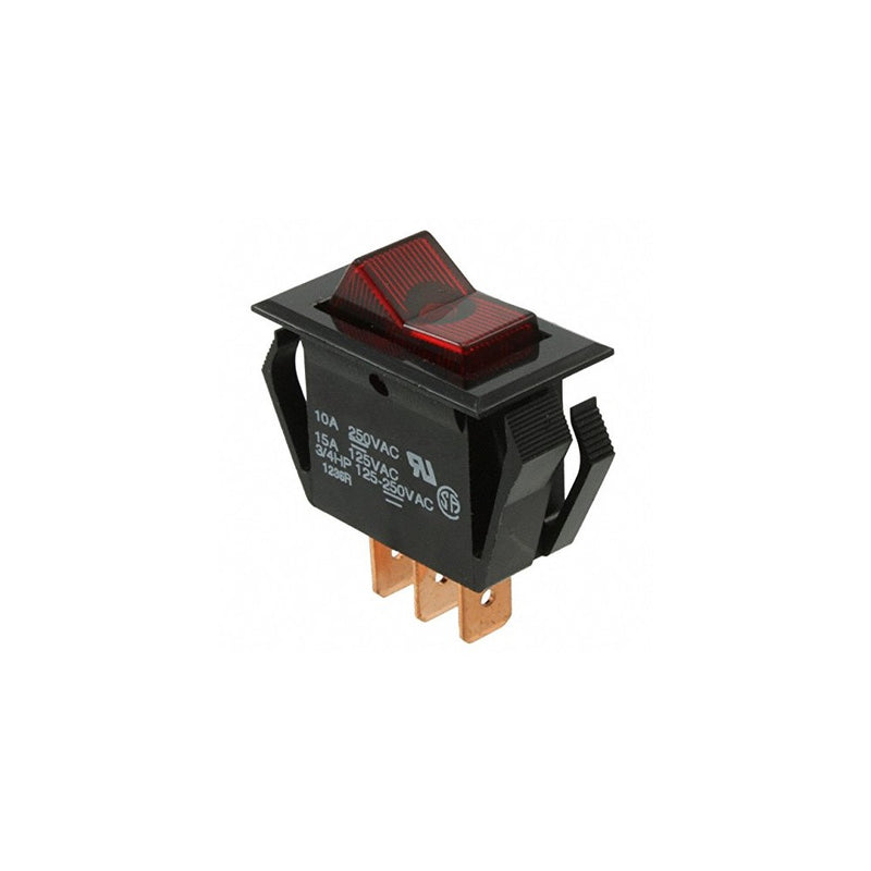 Illuminated Rocker Switches RED 125 V NEON LAMP (1 piece)