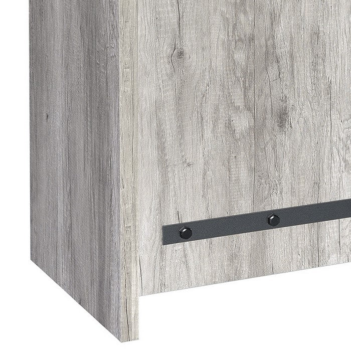 Spacious Wooden Accent Cabinet, Gray