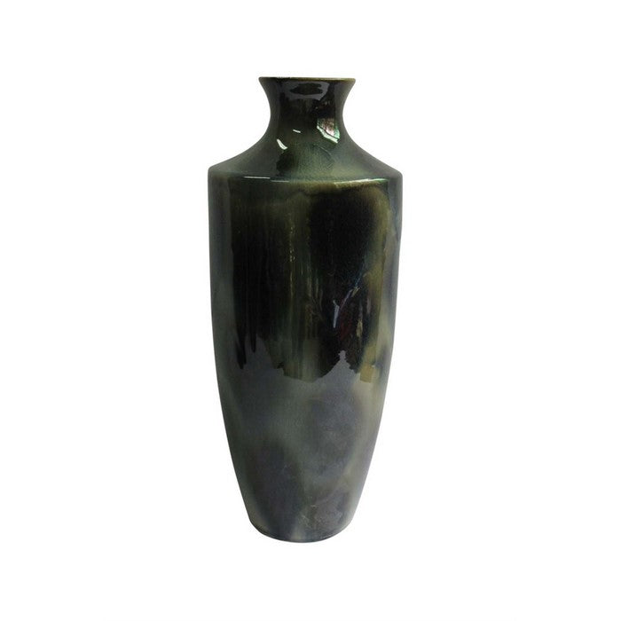 Aesthetically Enchanted Ceramic Vase, Green