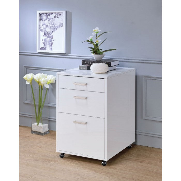 Modish File Cabinet, White