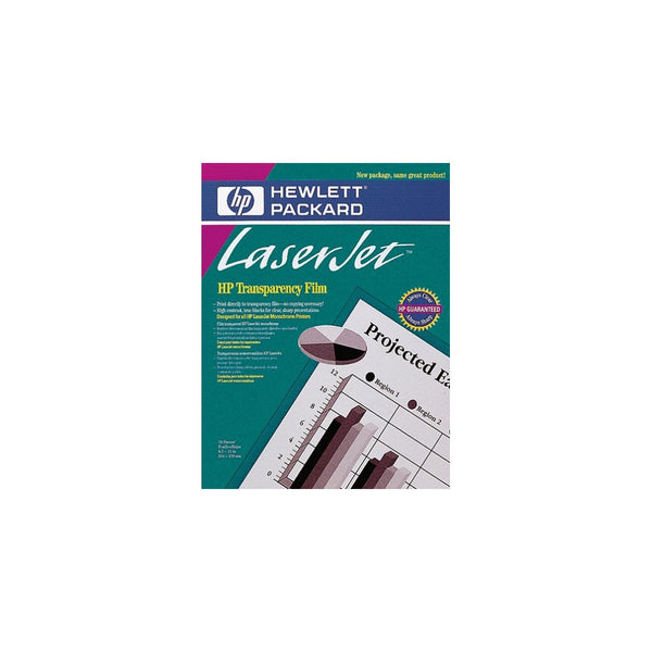 Hewlett Packard Transparency Film Letter A Size For HP Laser Printers 50-Pack