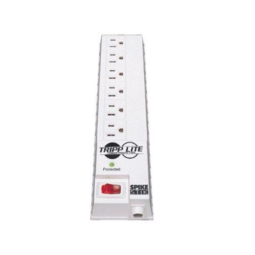 Tripp Lite 6 Right Angle Outlet Surge Protector Power Strip, 6ft Cord, 20,000 INSURANCE (STIK)