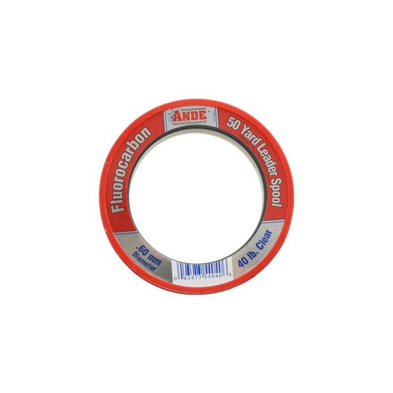 Ande FCW50-40 Clear Fluorocarbon Leader, 50-Yard, 40-Pound