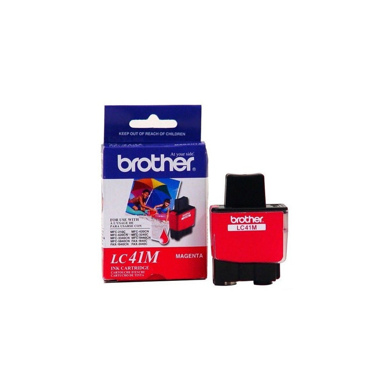 Brother LC41M Ink Cartridge, 400 Page Yield, Magenta