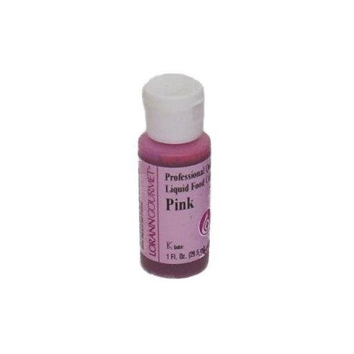 LorAnn Pink Liquid Food Color, 1 Ounce