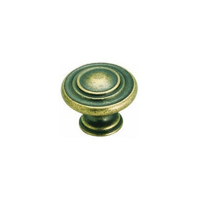 Amerock BP1586-R2 Inspirations 3-Ring 1-3/8-Inch Diameter Knob, Weathered Brass
