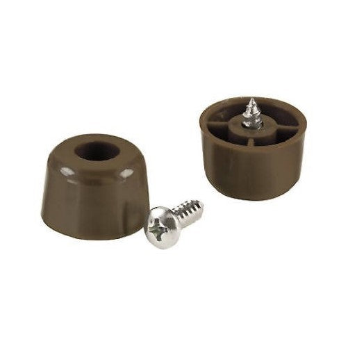 SHEPHERD HDWE PROD 19136 4PK 7/8" Brown Screw Bumper