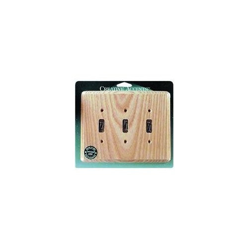 Jackson Deerfield 403U Ash Triple Toggle Wall Plate