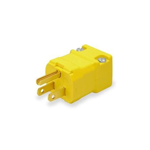 Hubbell HBL5666VY Valise Plug, 15 amp, 250V, 6-15P, Yellow