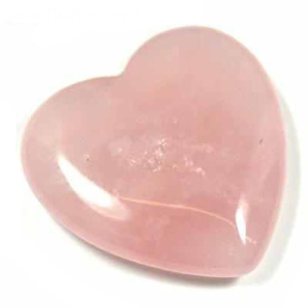 Rose Quartz Pocket Puff Heart Healing Meditation Gemstones 45mm