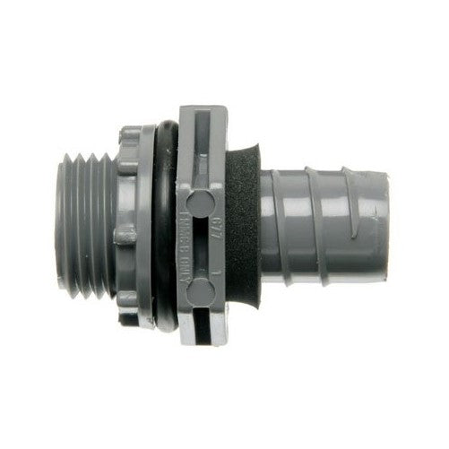 Thomas & Betts LN43DA Carlon One Piece Liquidtight Non-Metallic Fitting, 1/2", Straight, PVC