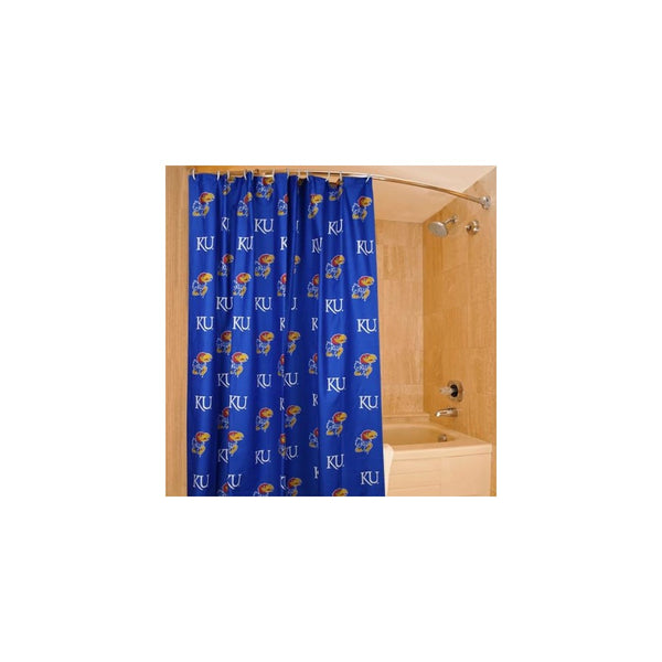 College Covers Kansas Jayhawks Printed Shower Curtain Cover, 70 by 72"