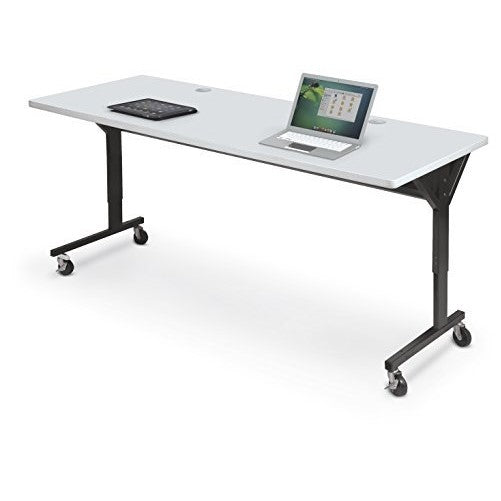 Balt Brawny Adjustable Height Mobile Training & Maker Space Table, 72" W x 30" D, Gray (89862)