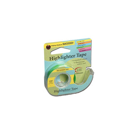 Lee Products Co. 1/2-Inch Wide 720-Inch Long Removable Highlighter Tape, Economy Size with Refillable Dispenser, Green (13976)