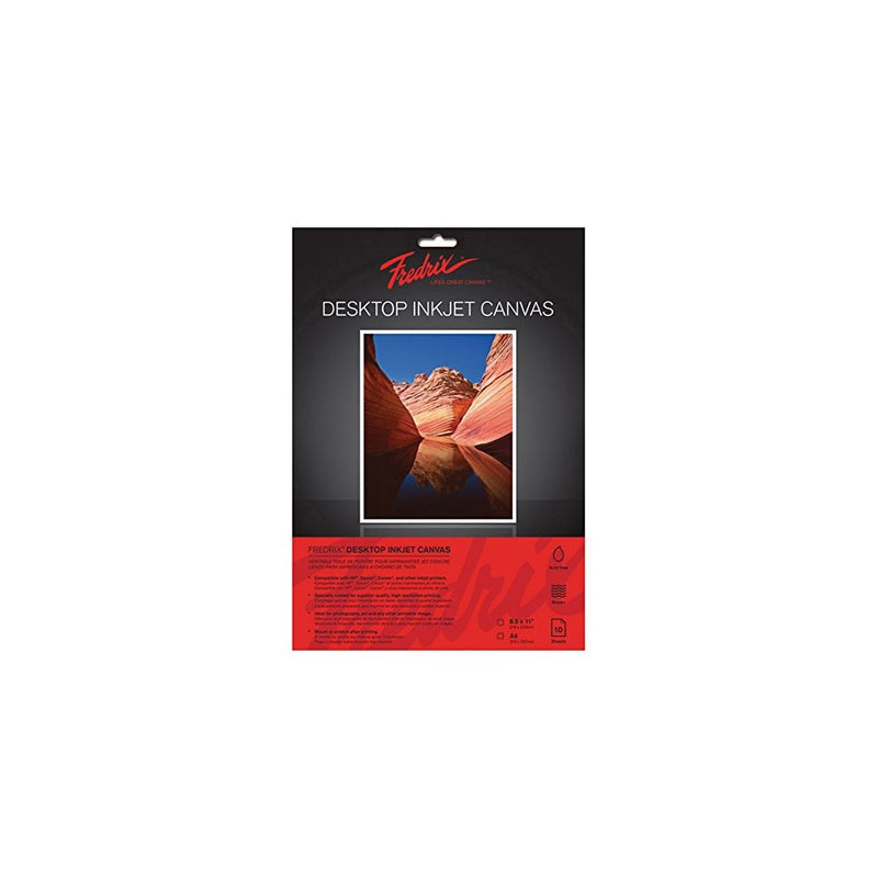 Tara Materials Fredrix TAR-3520 8.5 x 11" Inkjet Canvas (10 Pack)
