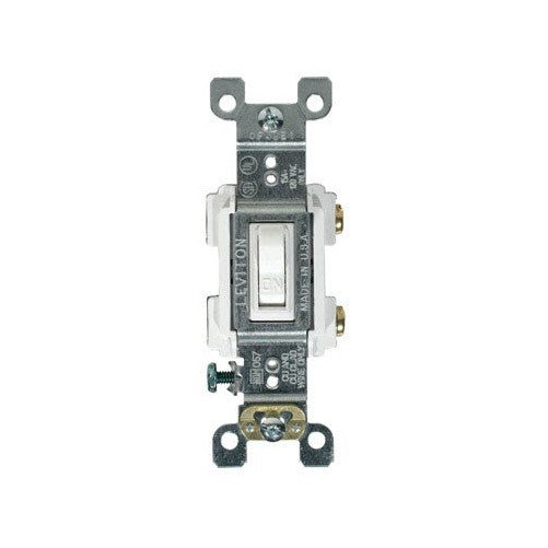 Leviton 205-RS115-WCP Framed Resid WHT Switch Tog