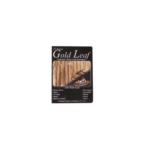 Mona Lisa 23k Genuine Gold Metal Leaf/25 Pk