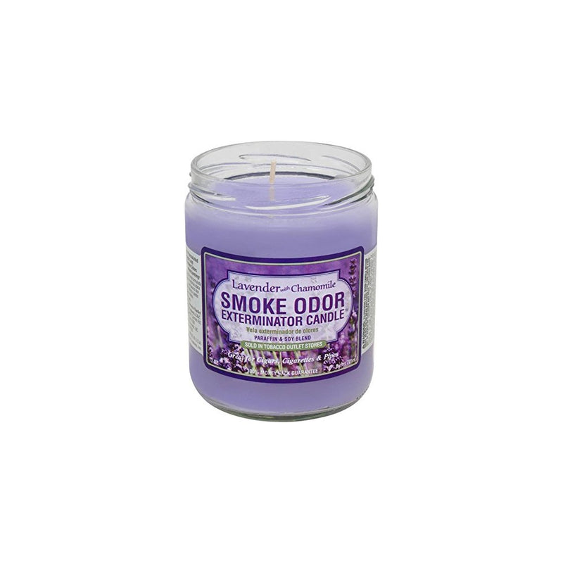 Smoke Odor Exterminator 13oz Jar Candle, Lavender Chamomile