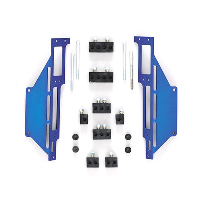 R&M Specialties 1120B Blue Spark Plug Wire Loom Set with Center-Bolt Valve Cover for Small Block Chevy