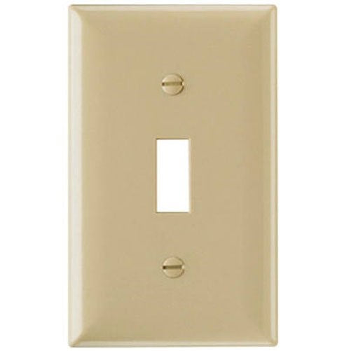 Pass & Seymour SP1LAUCC100 1 Gang Toggle Urea Wallplate, Light Almond