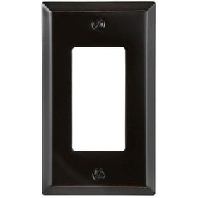 AmerTac 163RDB 1 Rocker Aged Bronze Traditional Steel Wallplate