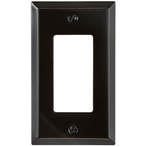 AmerTac 163RDB 1 Rocker Aged Bronze Traditional Steel Wallplate