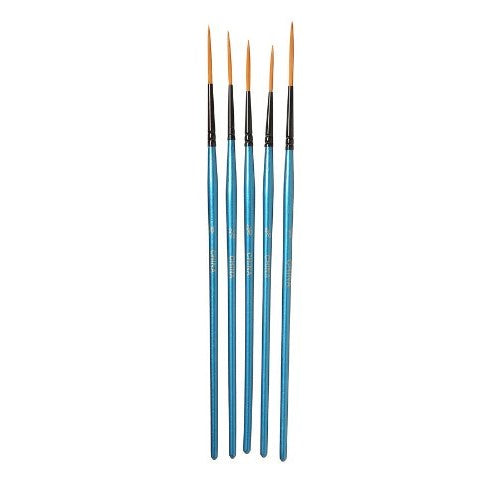 Darice 97674 Short Handle Brush Set, Size 5/0, 3/0, 2/0 and 1 Liners